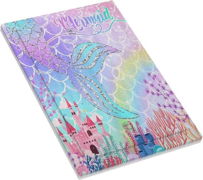 Sghxwp Silvery Glitter Cute Mermaid Tail Fantasy Castle 1 Gang Light Switch Covers No Device Wall Plate Decorative Blank Switchplate Electrical Faceplate for Kidroom Nursery Girlroom Bedroom Decor - Image 3